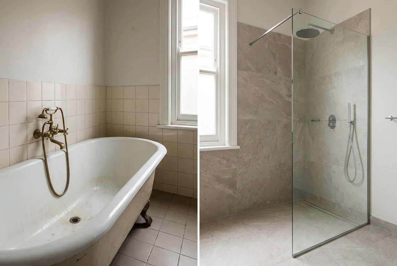 Remplacement de baignoire par douche